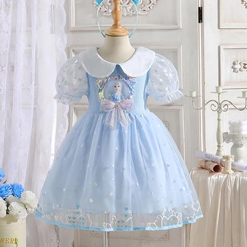 Girls' Cotton Party Dress Elsa