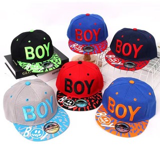 Mỹ Hip-hop Trẻ Em Mũ Bóng Chày Flat Viền Mũ Bé Trai Ngoài Trời Ván Trượt Mũ Chữ Thời Trang Đạt Đỉnh Mũ