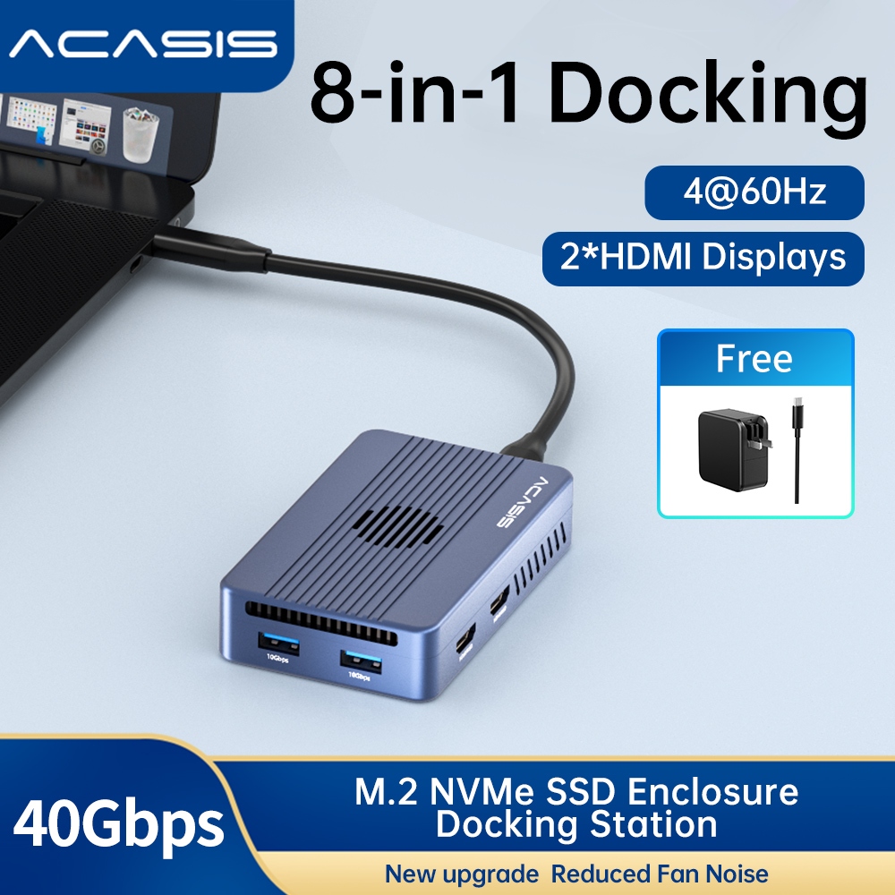 Ốp lưng ACASIS Docking Station Tương thích với Thunderbolt 4 / 3 M.2 ...