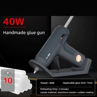 Súng bắn keo nóng chảy Deli 40W với 7MM Keo dán trong suốt Súng Mini Trang chủ Điện nhiệt độ Súng sửa chữa Bộ gậy
