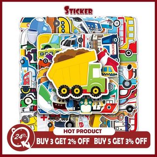 100 Chiếc Vận Chuyển Kid Miếng Dán Hoạt Hình Graffiti Hành Lý Laptop Chống Thấm Nước Trang Trí Miếng Dán