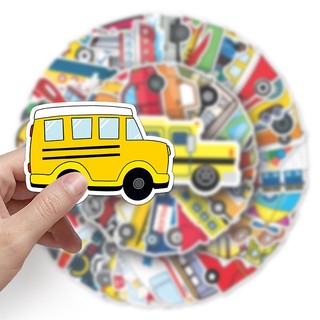 100 Chiếc Vận Chuyển Kid Miếng Dán Hoạt Hình Graffiti Hành Lý Laptop Chống Thấm Nước Trang Trí Miếng Dán