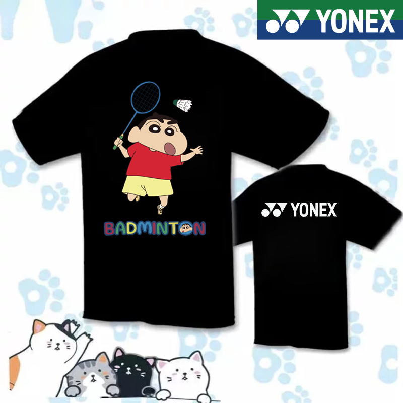 Áo Sơ Mi Yonex 2024 Mới Cầu Lông Áo Sơ Mi Nam Nữ Trường Thi Đấu Bóng Bàn Nhanh Khô Tay Ngắn Thể Thao Chạy Top