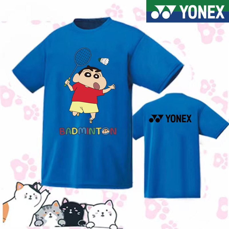Áo Sơ Mi Yonex 2024 Mới Cầu Lông Áo Sơ Mi Nam Nữ Trường Thi Đấu Bóng Bàn Nhanh Khô Tay Ngắn Thể Thao Chạy Top