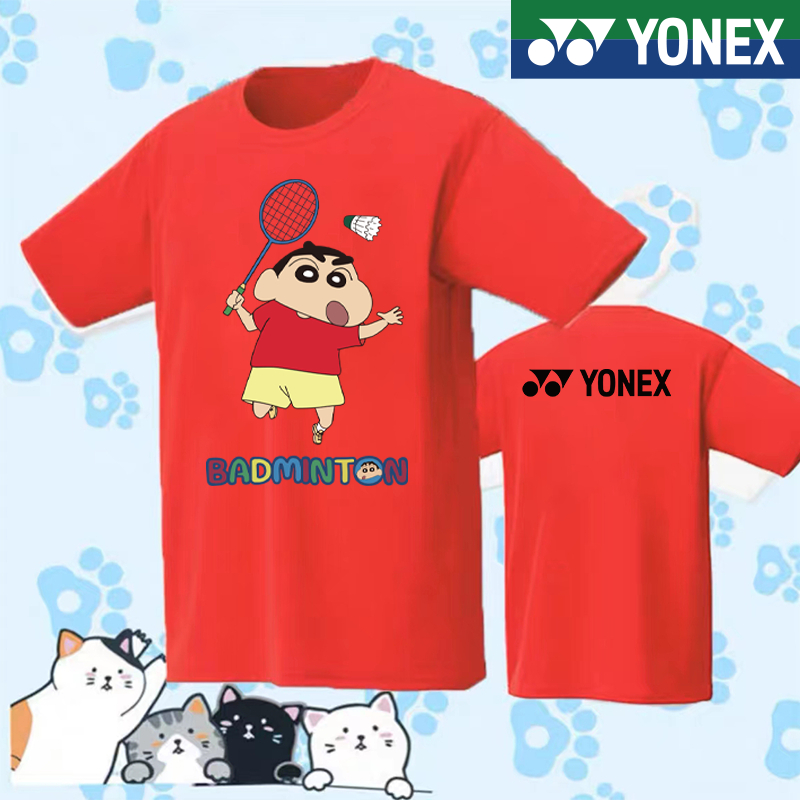 Áo Sơ Mi Yonex 2024 Mới Cầu Lông Áo Sơ Mi Nam Nữ Trường Thi Đấu Bóng Bàn Nhanh Khô Tay Ngắn Thể Thao Chạy Top