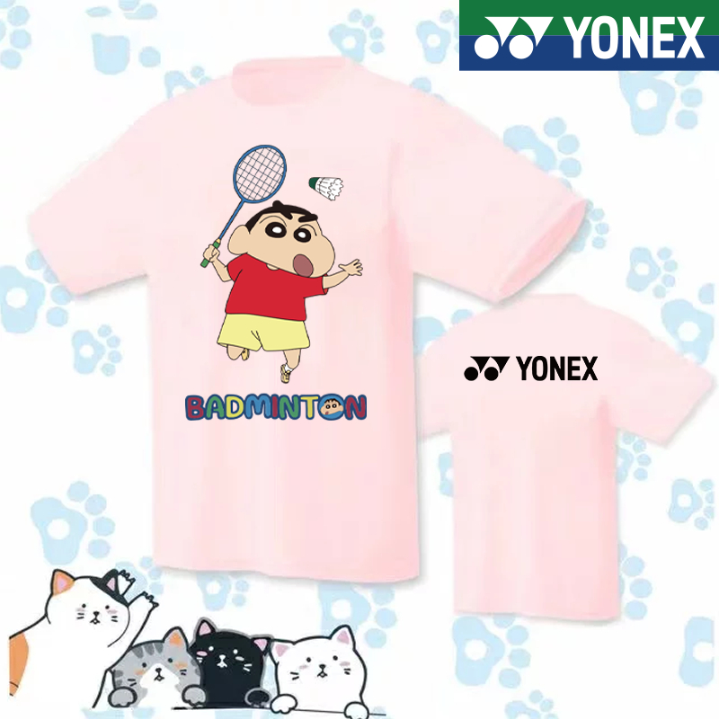 Áo Sơ Mi Yonex 2024 Mới Cầu Lông Áo Sơ Mi Nam Nữ Trường Thi Đấu Bóng Bàn Nhanh Khô Tay Ngắn Thể Thao Chạy Top