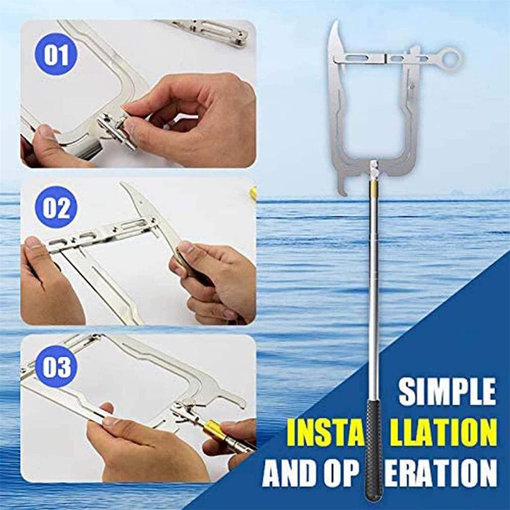 [Hàng Sẵn] Neo Rope Threader hình chữ U Thép không gỉ Dock Hook Cable ...