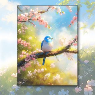 MOZI✨40 * 50cm / 30 * 40cm Con chim tranh tô màu theo số bộ tô màu theo số tranh sơn dầu số hoá Chim Tự Làm Tranh Sơn Dầu Kỹ Thuật Số Vẽ Tay Tranh Quà Tặng Sinh Nhật Tô Màu Tranh Làm Đầy Tranh Acrylic Tranh Trang Trí Tranh Quà Tặng Sáng Tạo