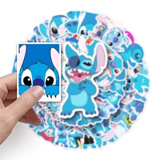 Bộ 50 Phim Hoạt Hình Disney Hoạt Hình Stitch Chống Thấm Nước Notebook Miếng Dán Trẻ Em Quà Tặng Sinh Nhật