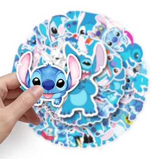 Bộ 50 Phim Hoạt Hình Disney Hoạt Hình Stitch Chống Thấm Nước Notebook Miếng Dán Trẻ Em Quà Tặng Sinh Nhật