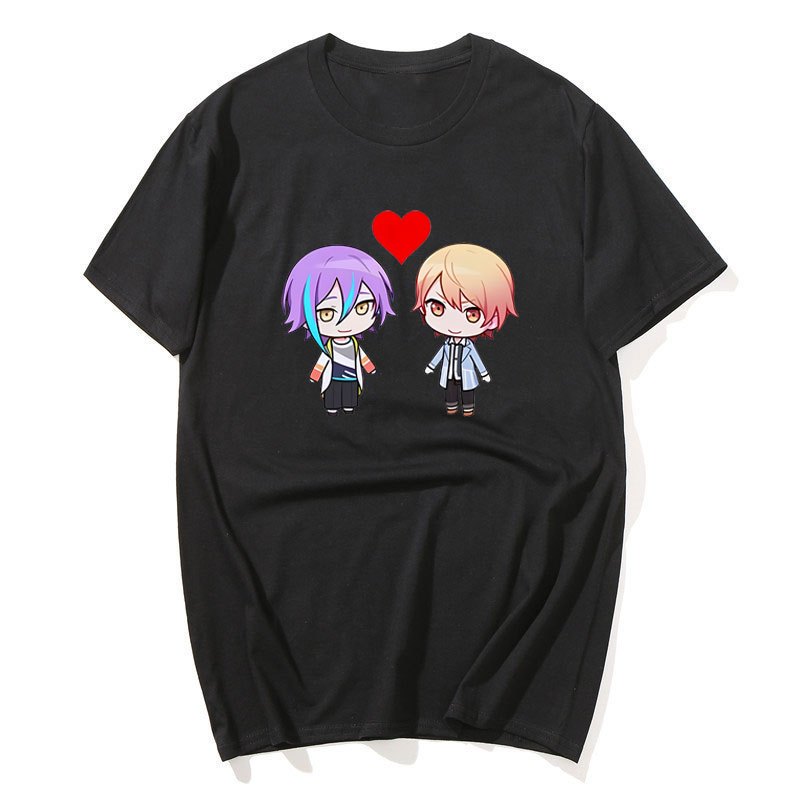 Hoạt Hình Ruikasa Áo Kawaii Anime Nam / Nữ Áo Thun Ngộ nghĩnh Manga Quần Áo Unisex Chất Lượng Cao Cotton Tee Vintage Đồ Họa Áo