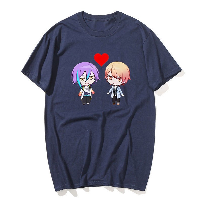 Hoạt Hình Ruikasa Áo Kawaii Anime Nam / Nữ Áo Thun Ngộ nghĩnh Manga Quần Áo Unisex Chất Lượng Cao Cotton Tee Vintage Đồ Họa Áo