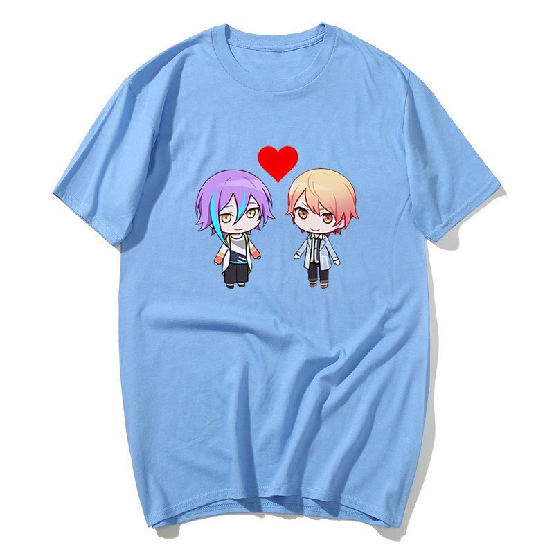Hoạt Hình Ruikasa Áo Kawaii Anime Nam / Nữ Áo Thun Ngộ nghĩnh Manga Quần Áo Unisex Chất Lượng Cao Cotton Tee Vintage Đồ Họa Áo