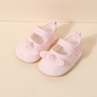 Mg-infant Bé Gái Giày Chống Trơn Trượt Mềm Đế Ren Nơ Đế Bằng Tập Đi Đầu Tiên Tập Đi Mùa Xuân Thu Giày Công Chúa