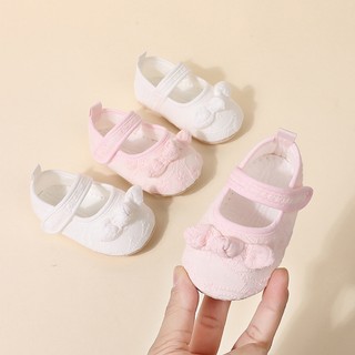 Mg-infant Bé Gái Giày Chống Trơn Trượt Mềm Đế Ren Nơ Đế Bằng Tập Đi Đầu Tiên Tập Đi Mùa Xuân Thu Giày Công Chúa