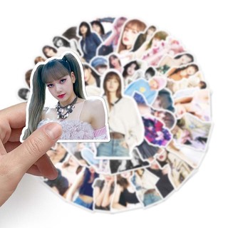 Bộ 50 KPOP Blackpink LISA Miếng Dán DIY Nhật Ký Hành Lý Sổ Lưu Niệm Điện Thoại Di Động Xe Đạp Miếng Dán