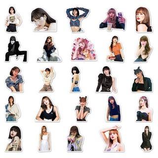 Bộ 50 KPOP Blackpink LISA Miếng Dán DIY Nhật Ký Hành Lý Sổ Lưu Niệm Điện Thoại Di Động Xe Đạp Miếng Dán