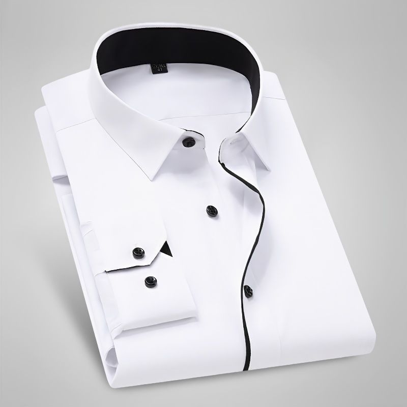 Áo Sơ Mi Nam Cotton Chính Thức Áo Sơ Mi Công Sở Dài Tay Áo Sơ Mi Trơn Công Sở Áo Sơ Mi