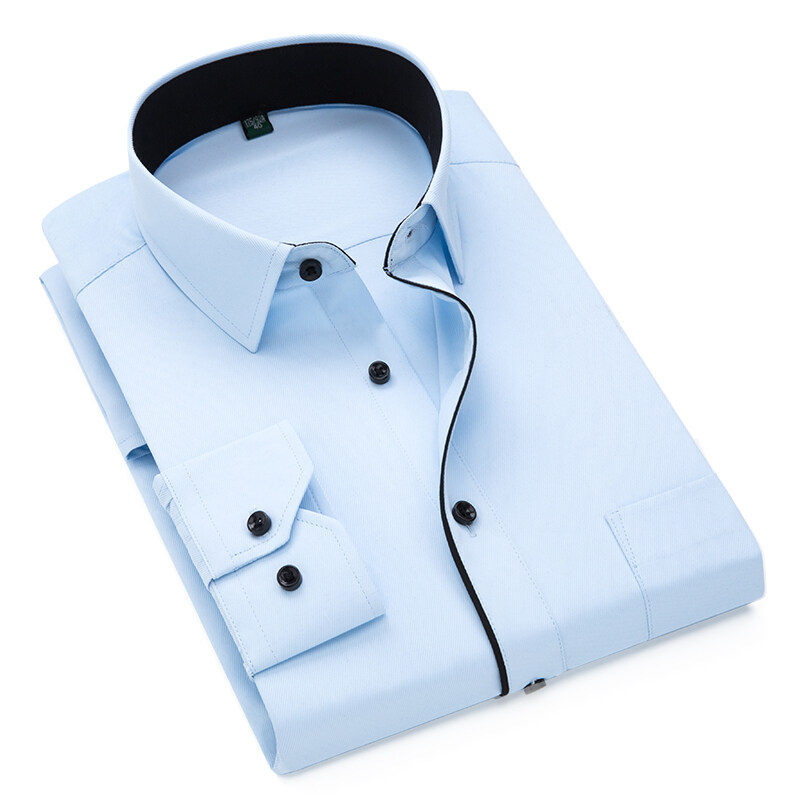 Áo Sơ Mi Nam Cotton Chính Thức Áo Sơ Mi Công Sở Dài Tay Áo Sơ Mi Trơn Công Sở Áo Sơ Mi