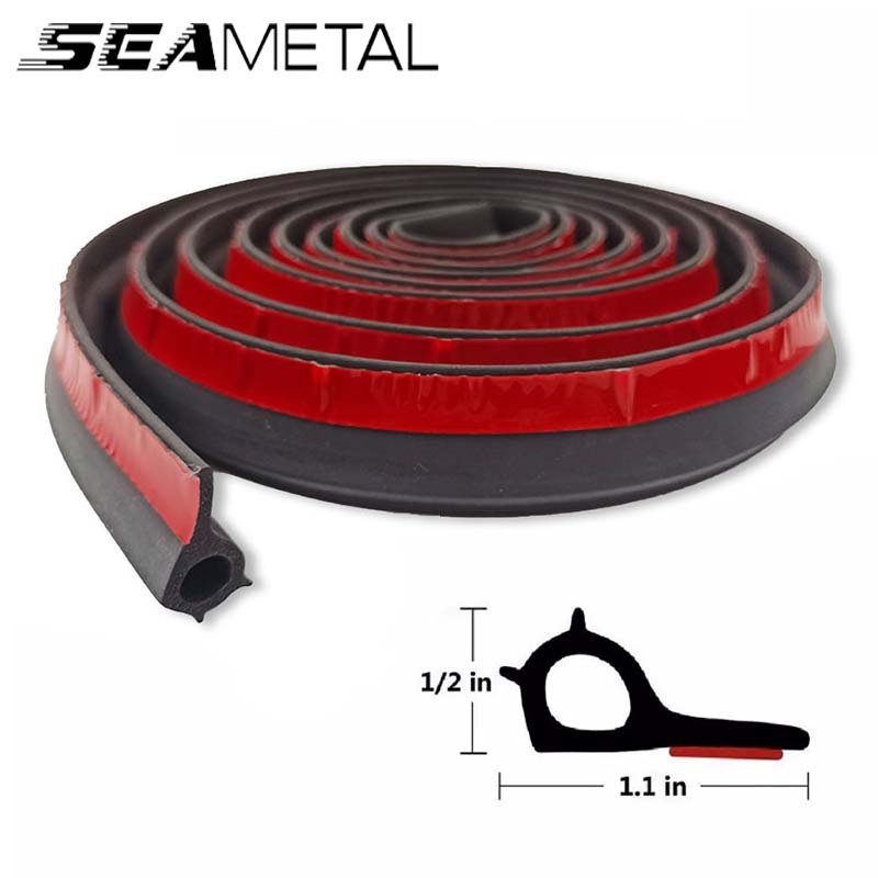 3/5M dải cách âm ô tô SEAMETAL Nhỏ Loại P Sơ đồ im lặng ô tô Dải niêm phong Động cơ cách âm Cửa xe tải Dải rỗng