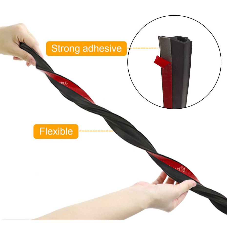 3/5M dải cách âm ô tô SEAMETAL Nhỏ Loại P Sơ đồ im lặng ô tô Dải niêm phong Động cơ cách âm Cửa xe tải Dải rỗng