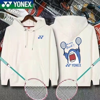 Áo Hoodie Tennis cầu lông Yonex Thu đông Áo thun dài tay mới dành cho nam và nữ Áo thể thao thoáng khí và thoải mái