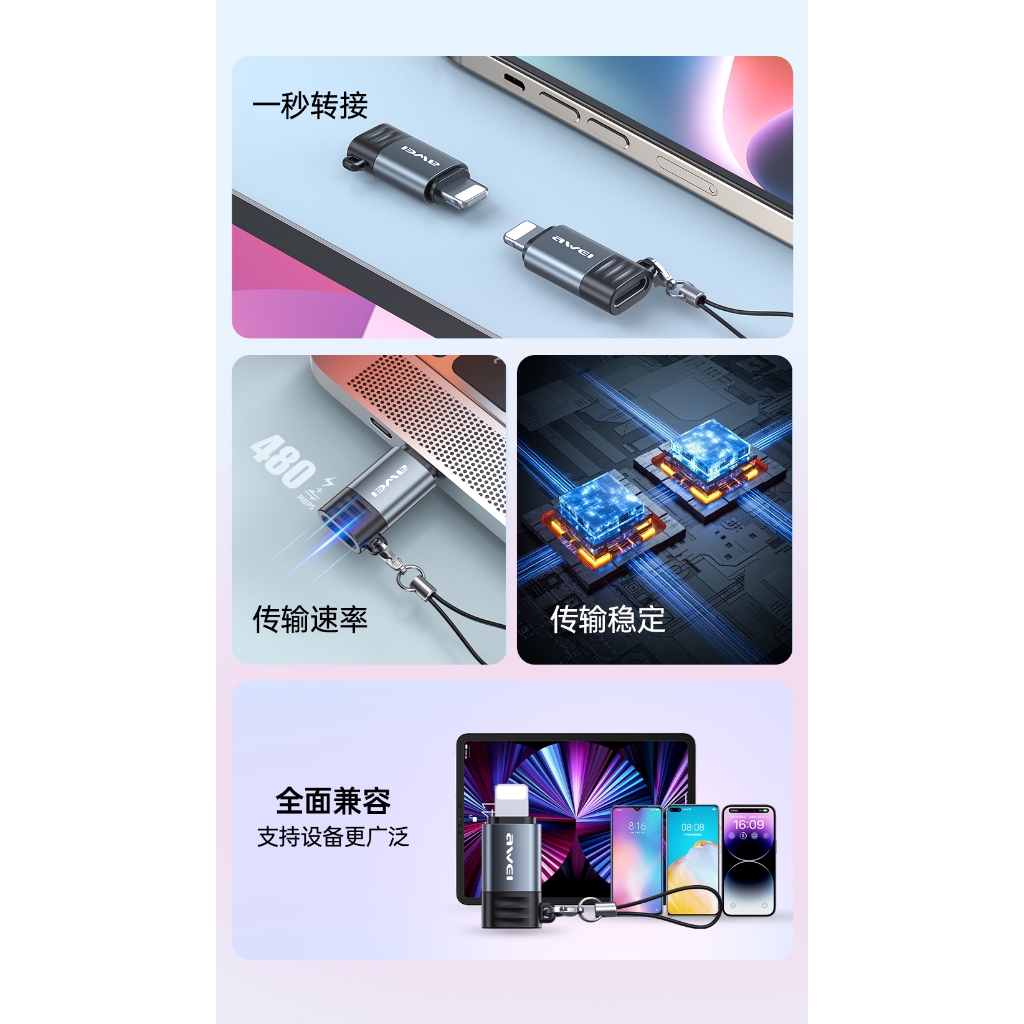 Ảnh Cáp Chuyển Đổi Type C Sang iP Chính Hãng 480Mbps Cho Máy Tính Bảng/iP Pro Max 2