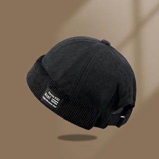 Nhật Bản Corduroy Vintage Mũ Da Dưa Nam Thu Đông Hip-hop Street Cap Nữ Đa Năng Chủ Nhà Mũ