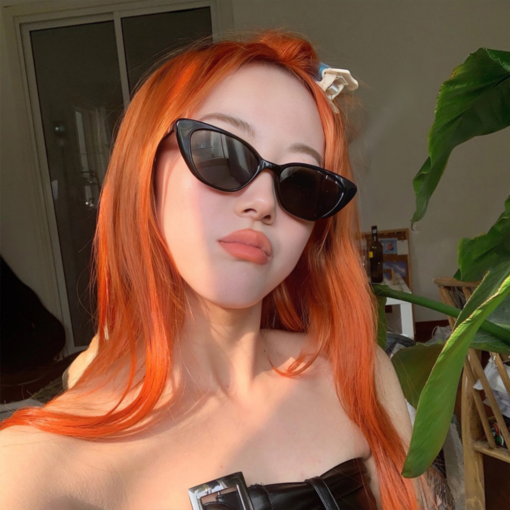 Kính râm Khung mắt mèo UV400 Ống kính bảo vệ 6 màu có sẵn Y2K Thời trang Hip Hop Retro Unisex