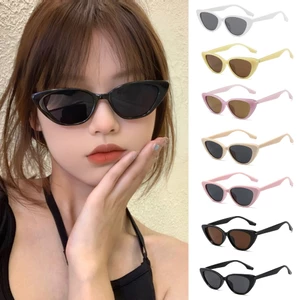 Hàng sẵn có-Y2K Kính râm mắt mèo thời trang Hàn Quốc Phong cách cổ điển Chống tia cực tím Kính râm nam và nữ siêu nhẹ