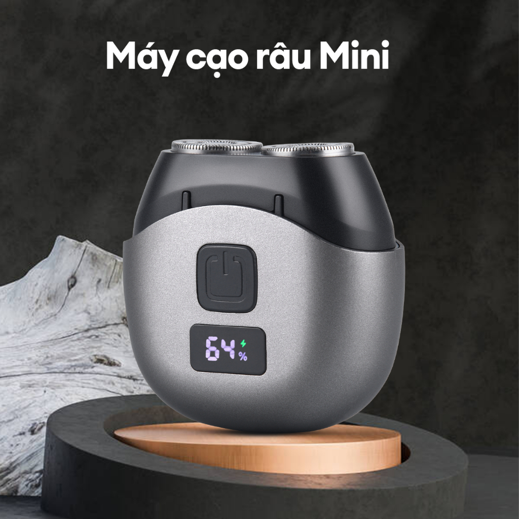 Máy Cạo Râu mini CKEYIN- 2 đầu cạo lưỡi tự mài, thángThiết kế chống ...