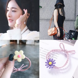 Dây buộc tóc hoa cúc, phong cách Hàn Quốc, để trang điểm tóc