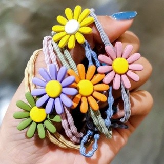 Dây buộc tóc hoa cúc, phong cách Hàn Quốc, để trang điểm tóc