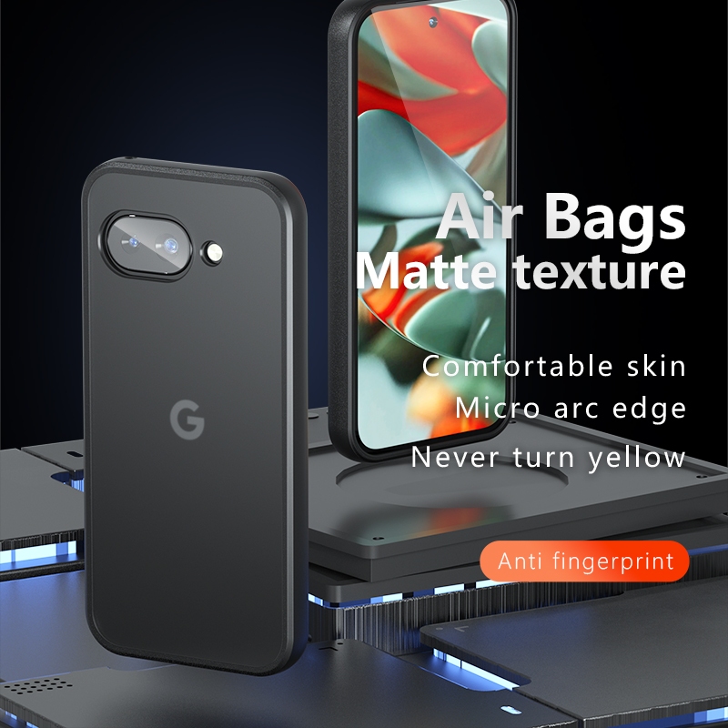 Ốp Lưng Cứng Từ Tính Trong Suốt Cho Google Pixel 9A Pixel9A Vỏ Điện Thoại PC