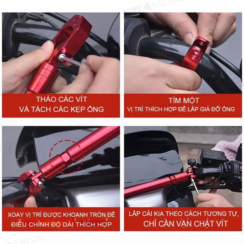 Thanh Giằng Ghi Đông Xe Máy SEAMETAL ghi đông xe máy Loại To, Hàng Rẻ [ 1 Chiếc ]
