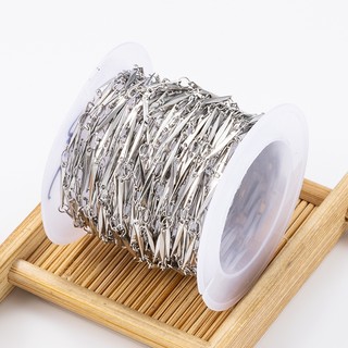 Thanh kết nối xoắn dài bằng thép không gỉ Dây chuyền thủ công diy Dây chuyền mỏng Phụ kiện trang sức
