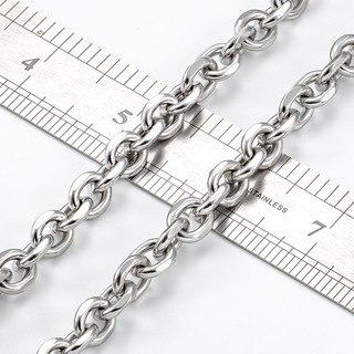 Thép không gỉ lớn 9,5mm Dây chuyền dày hình bầu dục Dây chuyền trang sức tự làm Vòng cổ Vòng tay Phụ kiện