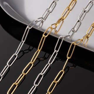 Thép không gỉ 18k Vàng Hình Bầu Dục Đóng Chữ Thập Dây Chuyền Trang Sức Tự Làm Vòng Cổ Vòng Tay Phụ Kiện