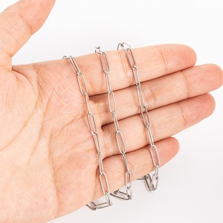 Thép không gỉ 18k Vàng Hình Bầu Dục Đóng Chữ Thập Dây Chuyền Trang Sức Tự Làm Vòng Cổ Vòng Tay Phụ Kiện