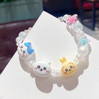 Vòng Tay Chiikawa Hoạt Hình Dễ Thương Chiikawa Hachiware Usagi Ngôi Sao Vòng Tay Bé Gái Dây Xích Vòng Tay Hạt Trang Sức Cặp Đôi Vòng Tay