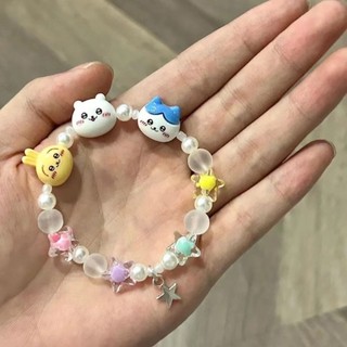 Vòng Tay Chiikawa Hoạt Hình Dễ Thương Chiikawa Hachiware Usagi Ngôi Sao Vòng Tay Bé Gái Dây Xích Vòng Tay Hạt Trang Sức Cặp Đôi Vòng Tay