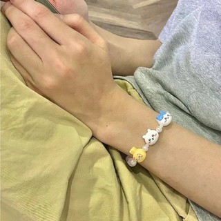 Vòng Tay Chiikawa Hoạt Hình Dễ Thương Chiikawa Hachiware Usagi Ngôi Sao Vòng Tay Bé Gái Dây Xích Vòng Tay Hạt Trang Sức Cặp Đôi Vòng Tay