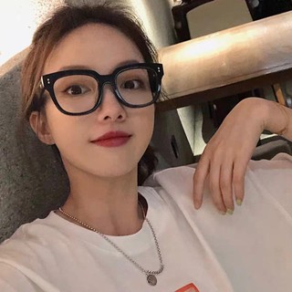 (Giao hàng 24 giờ) Kính lọc ánh sáng xanh cận thị retro chống chói mắt kính vuông lớn dành cho người lớn và học sinh