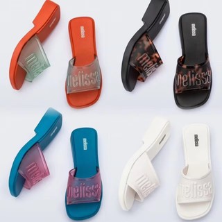 Giày Nữ Brazil Melissa 2025 Phong Cách Mới Flip-Flops Đế Dày Giày Đi Biển Mũi Mở