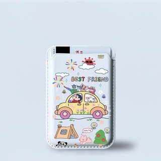 Hộp đựng thẻ ví du lịch lái xe Crayon Shin-chan dễ thương cho iPhone 15pro 15promax 14 14promax 14pro 16 16 plus 16 Pro Max