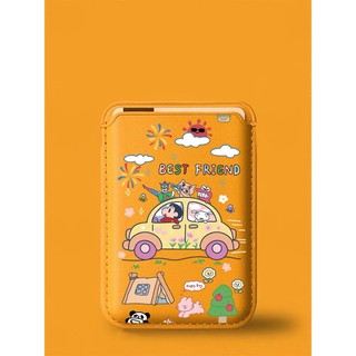 Hộp đựng thẻ ví du lịch lái xe Crayon Shin-chan dễ thương cho iPhone 15pro 15promax 14 14promax 14pro 16 16 plus 16 Pro Max
