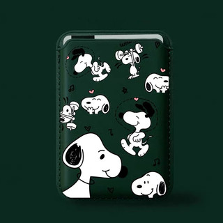 Giá đỡ thẻ ví họa tiết chó Snoopy toàn màn hình cho iPhone 15pro 15promax 14 14promax 14pro 16 16 plus 16 Pro Max