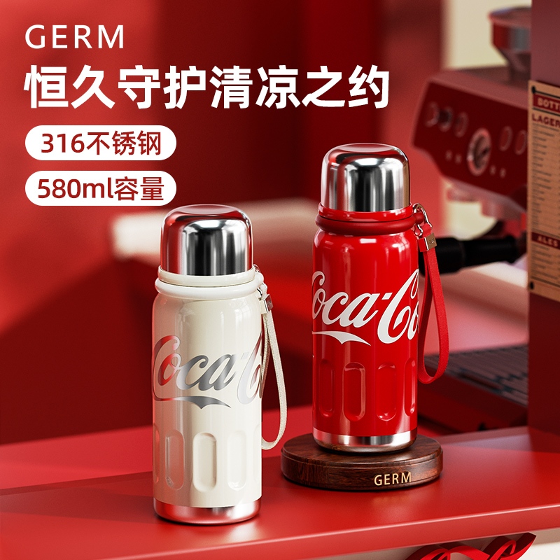 Ảnh Insulated cup Germ capacity 500ml 316 grade stainless steel material Coca Cola Co branded 2