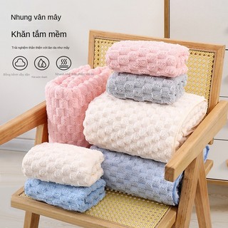 Khăn Tắm Siêu Thấm Hút Nước Khăn Mặt Sợi Cuộn To, Chất Liệu Cao Cấp Không Rụng Lông Super absorbent bath towel【Chiosala12】