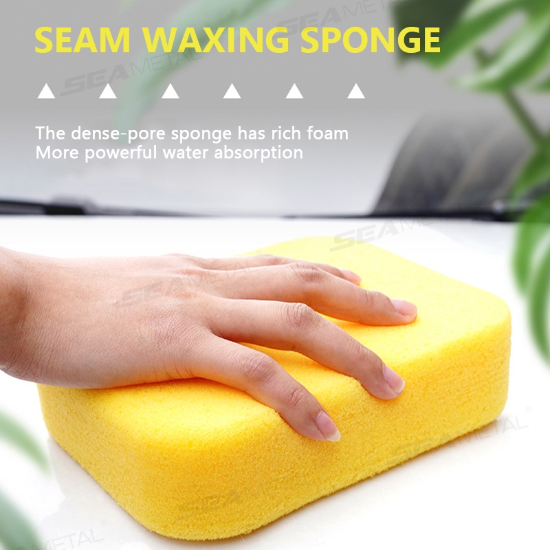 miếng bọt biển rửa xe SEAMETAL Rửa Xe Xốp Ô Tô Lớn Lau Nước Thấm Hút Dày Tổ Ong Bọt Biển Khối
